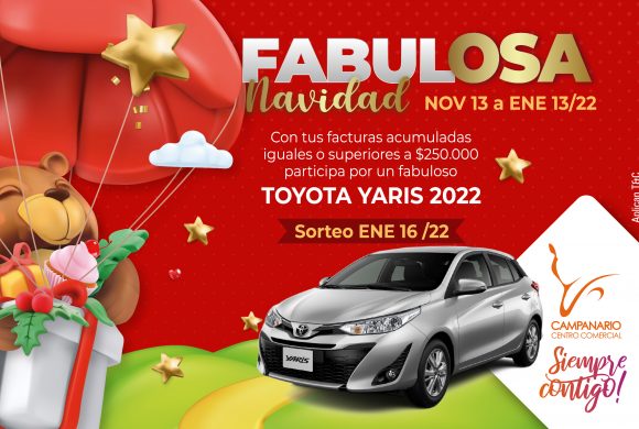 Gánate un fabuloso Toyota Yaris 2022