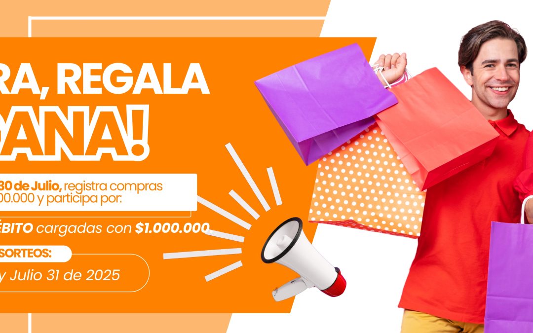 De Mayo a Julio ¡Compra, regala y gana!